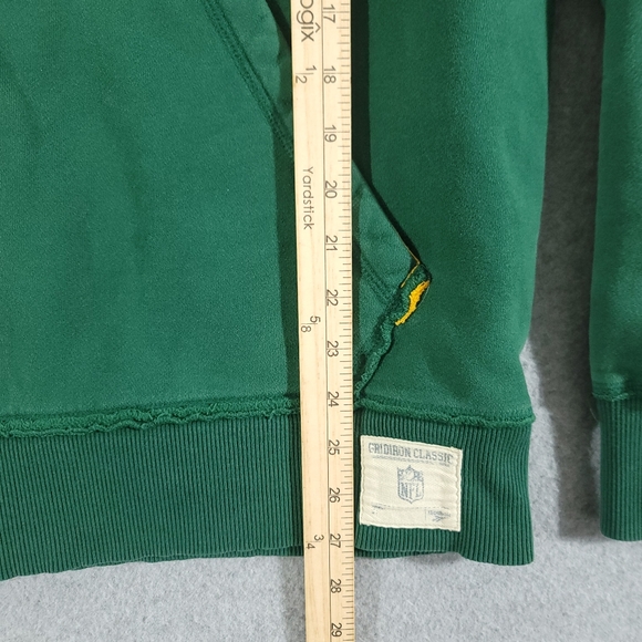 Reebok NFL Gridiron Classic Hoodie Green Bay Packers Medium Green M - Picture 10 of 10